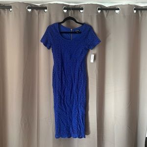 Long royal blue dress